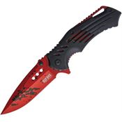 Wild Boar 1022 Linerlock Black/Red Assisted Opening