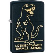 Zippo 02230 Licensed To Carry Lighter with Black Matte Finish