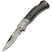 Magnum 01MB739DAM DC Lockback Damascus Steel Blade Knife with Carbon Fiber Handle
