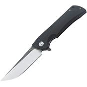 Bestech G13A2 Paladin Linerlock Stonewash and Satin Finish D2 Blade Knife with Black G10 Handle