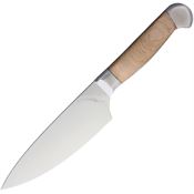 Ferrum EC0600 6 Inch Estate Chefs Stainless Blade Knife with Reclaimed Hardwood Handle