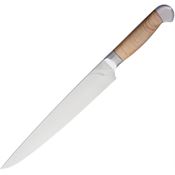 Ferrum EC0900 9 Inch Estate Carver Stainless Blade Knife with Reclaimed Hardwood Handle
