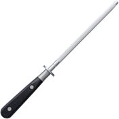 Ferrum PS0800 8 Inch Precision Honing Steel Rod with Black Synthetic Handle