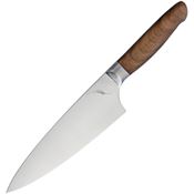 Ferrum RC0800 8 Inch Reserve Chef's Stainless Blade Knife with Reclaimed Hardwood Handle