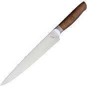 Ferrum RC0900 9 Inch Reserve Carver Stainless Blade Knife with Reclaimed Hardwood Handle