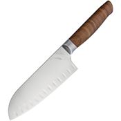Ferrum RS0700 7 Inch Reserve Santoku Stainless Blade Knife with Reclaimed Hardwood Handle