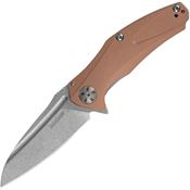 Kershaw 7006CU Natrix Copper Sub Frame Lock D2 Tool Steel Blade Knife with Copper Handle