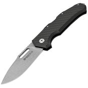 Maserin 480CN Nimrod Lockback Drop Point Blade Knife with Carbon Fiber Handle