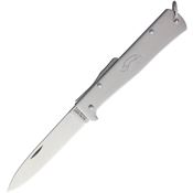 OTTER-Messer 10836R Mercator Lockback Drop Point Blade Knife with Stainless Handle