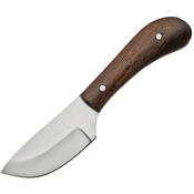 Pakistan 3381 Fixed Stainless Blade Knife with Brown Wood Handle