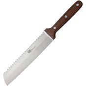 Razolution 58101 Buffet Double Edge Stainless Blade Knife with Walnut Handle