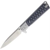 Artisan 1802GGDS Classic Linerlock S35VN Steel Drop Point Blade Knife with Black G10 Handle