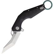 Artisan 1811GGNS Cobra Linerlock S35VN Steel Blade Knife with Carbon Fiber Handle and Green Liners