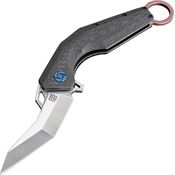 Artisan 1811GRES Cobra Linerlock S35VN Steel Blade Knife with Carbon Fiber Handle and Pink Liners