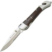 Baladeo DUB201 Laguiole Security Linerlock Clip Point Blade Knife with Lead Wood Handle