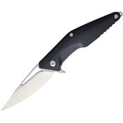 Brous M005 Division Linerlock Steel Blade Knife with Black Plastic Handle