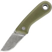 Gerber 1500 Vertebrae Fixed Blade Knife with Green Rubber Handle