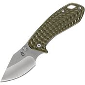 Gerber 3513 Kettlebell Framelock Stainless Blade Knife with Green Aluminum Handle