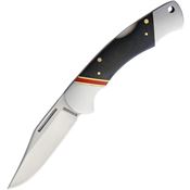 Rough Rider 1654 Highland Lockback Stainless Clip Point Blade Knife with Black G10 Handle