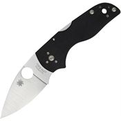 Spyderco 230MBGP Lil' Native Lockback Stainless Leaf Shaped Blade Knife with Black G10 Handle