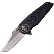Tac Force 974BK Framelock Tanto Blade Knife with Black Anodized Aluminum Handle