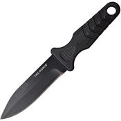 Tac Force FIX004PBK Fixed Stainless Blade Plain Knife with Black Nylon Handle