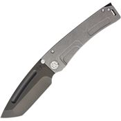 Medford 045SPT01TM Mara-H Framelock Tanto Point Blade Knife with Tumbled Finish Titanium Handle