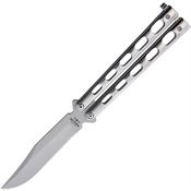 Bear & Son SS14 Butterfly Stainless Steel Bead Blast Finish Blade Knife with Mirror Finish Stainless Handle