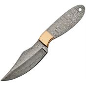 Blank 2734 Damascus Steel Clip Point Blade Knife with Handle