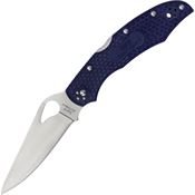 Byrd 03PBL2 Cara Cara 2 Lockback Satin Finish Stainless Blade Knife with Blue Texture FRN Handle