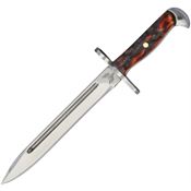 Combat Ready 349 Mini M1 Bayonet Mirror Finish Stainless Blade Knife with Brown Stag Bone Handle