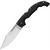 Cold Steel 29AXC Voyager XL Lockback Stonewash Finish Clip Point Blade Knife with Black Griv-Ex Handle