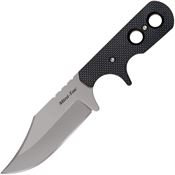 Cold Steel 49HCF Mini Tac Bowie Stainless Blade Knife with Black Griv-Ex Handle