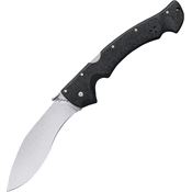 Cold Steel 62JL Rajah 2 Lockback Stonewash Finish Blade Knife with Black Griv-Ex Handle