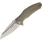 Kershaw 7007TAN Natrix Framelock Stonewash Finish Stainless Blade Knife with Tan G-10 Handle