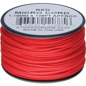 Atwood 1269 Red Micro Cord with Nylon Construction - 125Ft