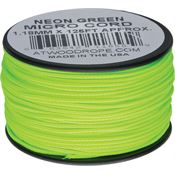 Atwood 1284 Neon Green Micro Cord with Nylon Construction - 125Ft