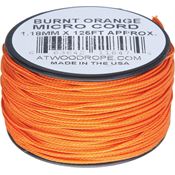 Atwood 1288 Burnt Orange Micro Cord with Nylon Construction - 125Ft