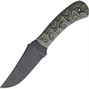 Winkler 029 Hunter Black Oxide Coated Blade Knife with Camo Sculpted G-10 Handle