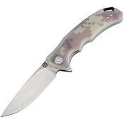 Artisan 1702PSCGF Tradition Linerlock D2 with Camo G10 Handle