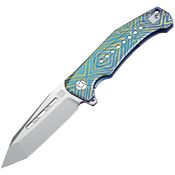 Artisan 1705GBU03 Jungle Framelock Knife with Blue Handle
