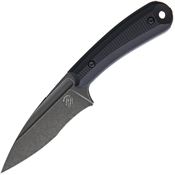Bastinelli 215 SIN Fixed Blade with Black G10 Handle