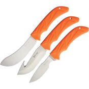 Elk Ridge 20007SET Fixed Blade Set Knife with Rubber Handle