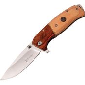 Elk Ridge A950BN Linerlock Assisted Knife with Brown Handle