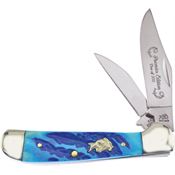 Frost BDG104DBJB Copperhead Knife Blue Bone Handle