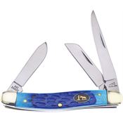 Frost BKH509DBL Stockman Knife with Blue Bone Handle