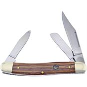 Frost CR066ZW Stockman Knife with Zebrawood Handle