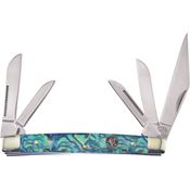 Frost CR117SAB Kentucky Knife with SW Abalone Handle