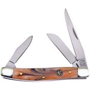 Frost CR509CG Stockman Knife with Gold Resin Handle