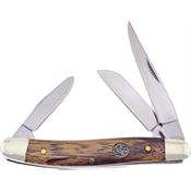 Frost CR509ZW Stockman Knife with Zebra Wood Handle